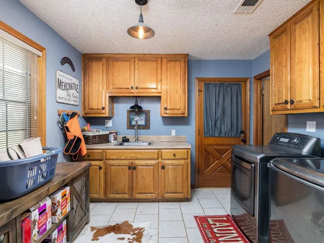 a view of a door and chair