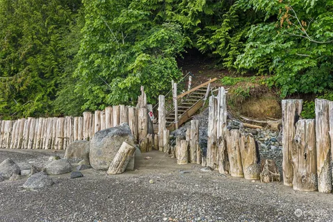 a view of outdoor space with seating