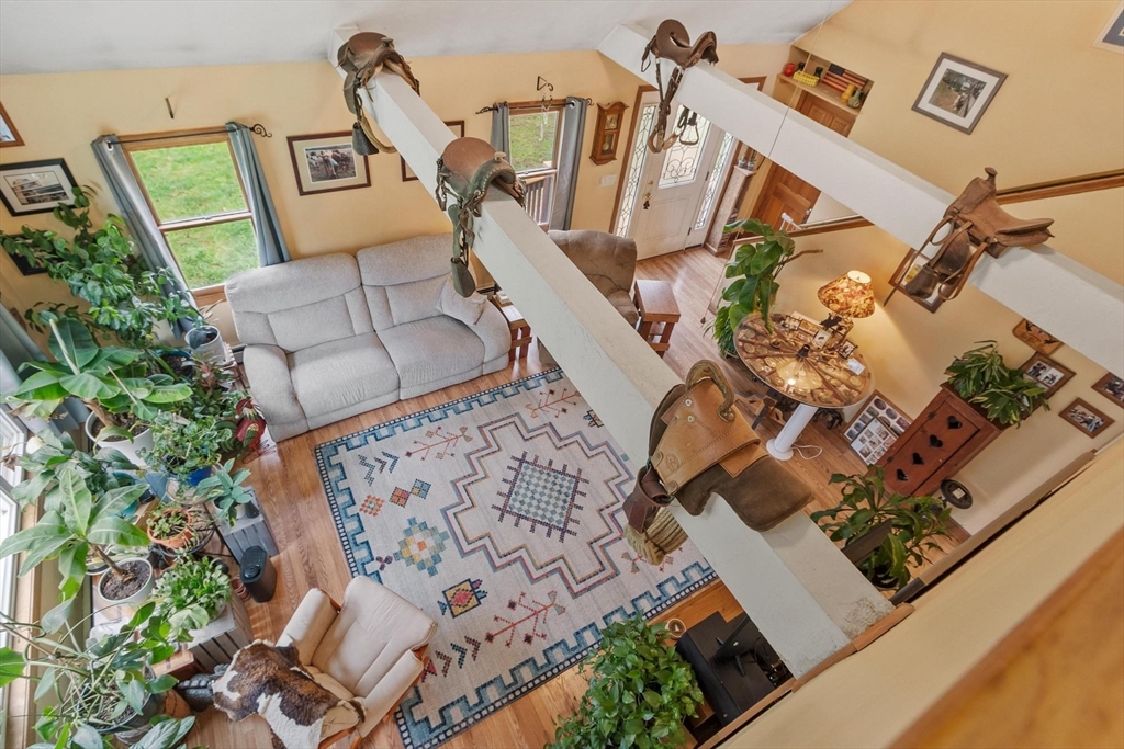 340 Ball Hill Road Princeton, MA 01541 - Photo 36 of 41 an aerial view of a house with a floor to ceiling window