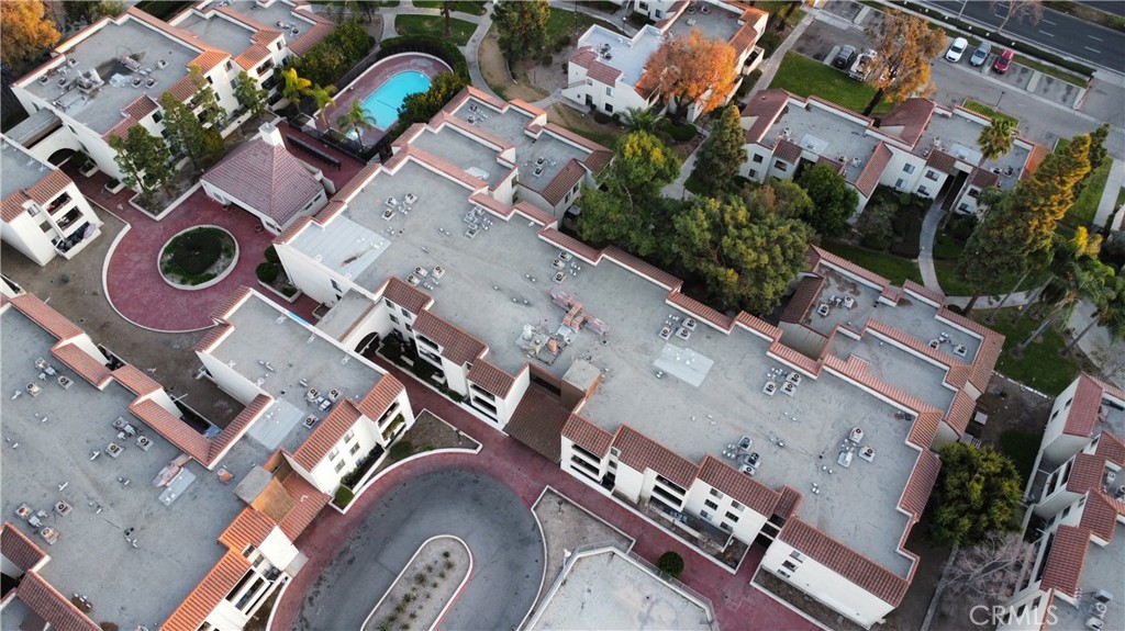 600 West 3rd Street, Unit B211 Santa Ana, CA 92701 - Photo 12 of 21 an aerial view of residential house with outdoor space and parking