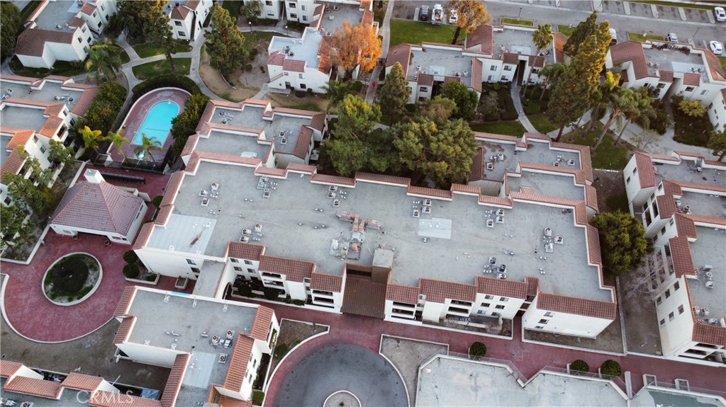 600 West 3rd Street, Unit B211 Santa Ana, CA 92701 - Photo 10 of 21 an aerial view of residential house with outdoor space and parking