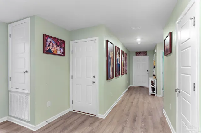 a view of a hallway with interior of the house