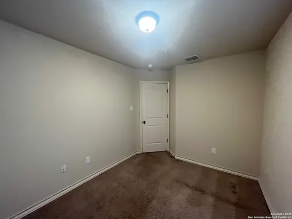 an empty room with a space