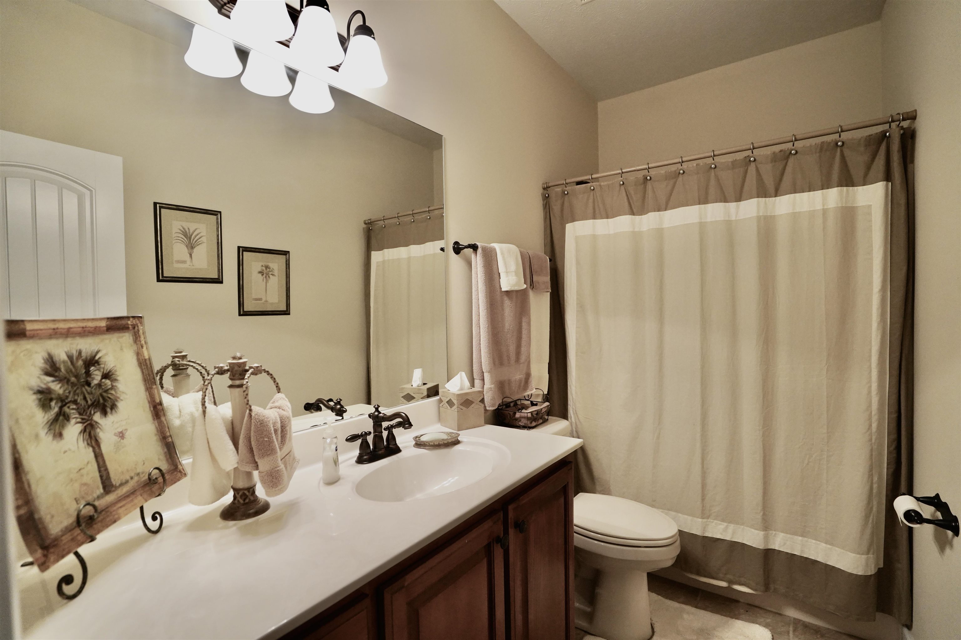 4556 Gainsville Road Mason, TN 38049 - Photo 25 of 33 Bathroom with vanity, toilet, and a shower with curtain