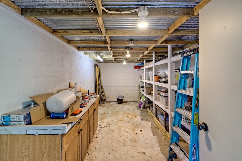 206 Peckerwood Road Hayesville, NC 28904 - Photo 66 of 75 Storage Room / garage, What a fabulous storage area! Also would make a nice root cellar!