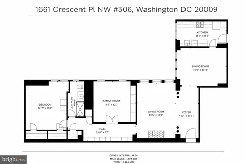 $690,000 | 1661 Crescent Place Northwest, Unit 306, Washington, DC 20009