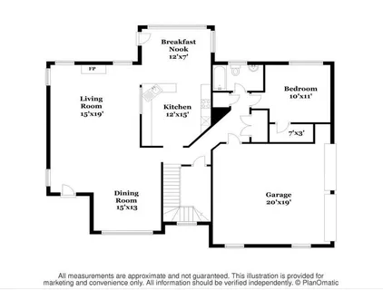 a picture of a book and a bed