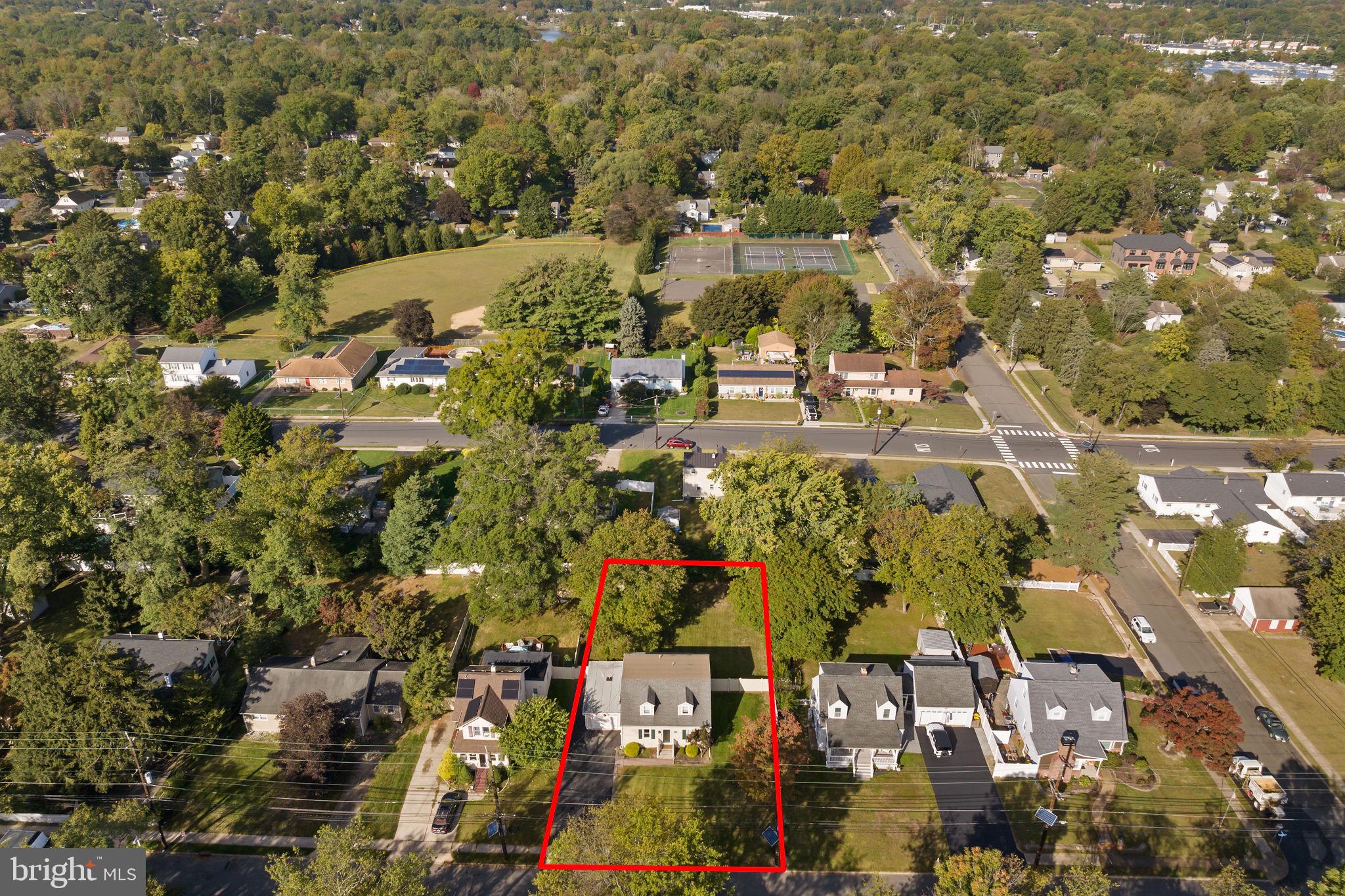 227 Princeton Avenue Hamilton, NJ 08619 - Photo 40 of 41 an aerial view of residential building and parking space