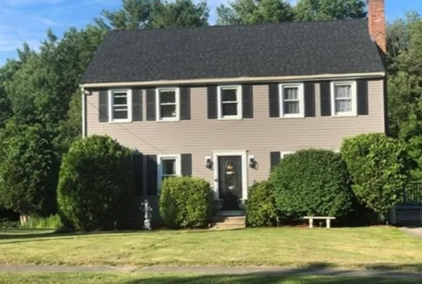 a aerial view of a house