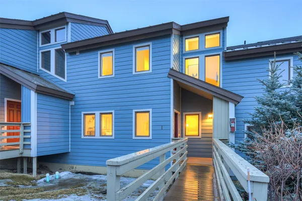 a view of a lake with a mountain in the background