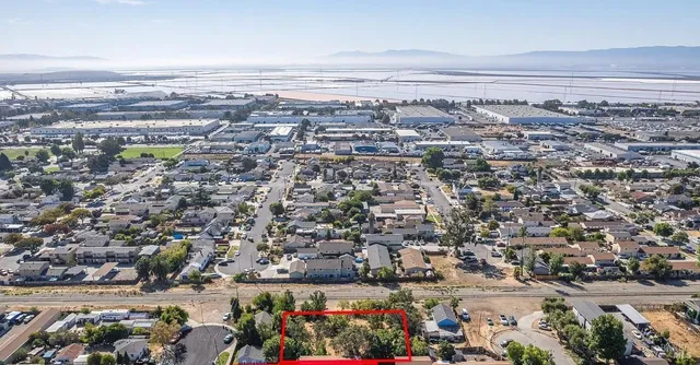 an aerial view of a city