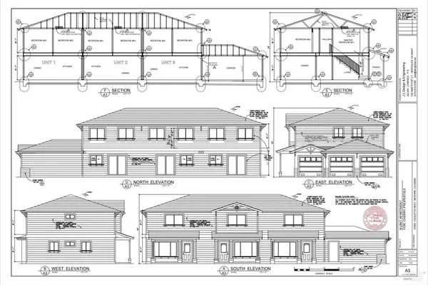 a front view of a building