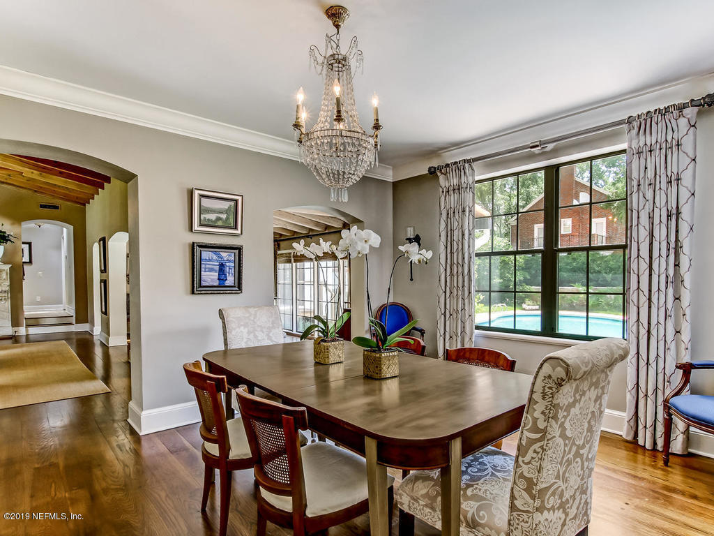 1036 Elder Lane Jacksonville, FL 32207 - Photo 22 of 79 a view of a dining room with furniture window and wooden floor