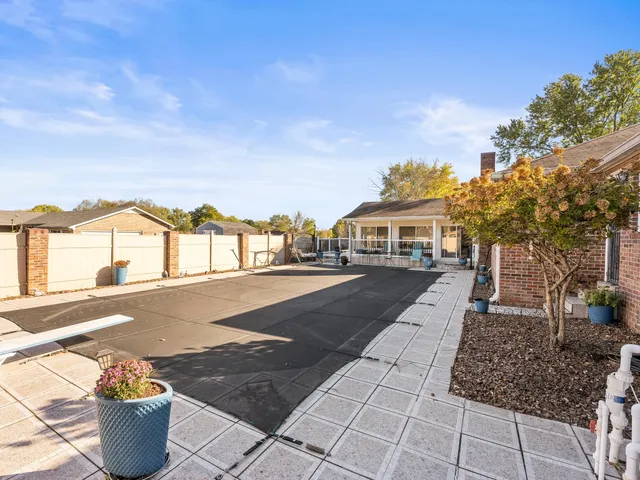 a view of terrace with seating space