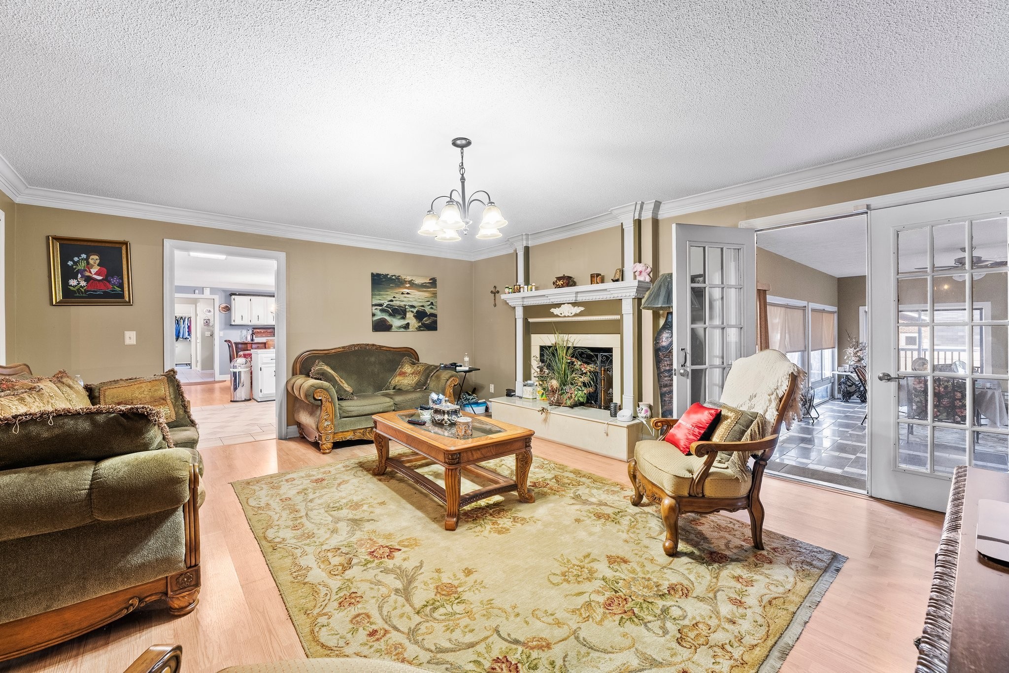 104 12 Oaks Road Tullahoma, TN 37388 - Photo 8 of 41 a living room with furniture and a fireplace
