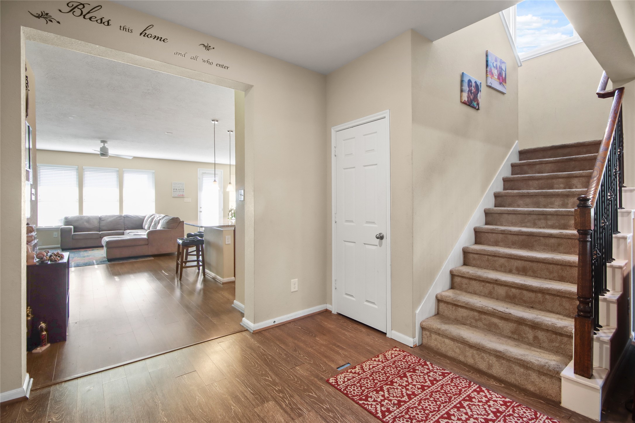 20522 Heath House Drive Porter, TX 77365 - Photo 16 of 16 a view of entryway and hall with wooden floor