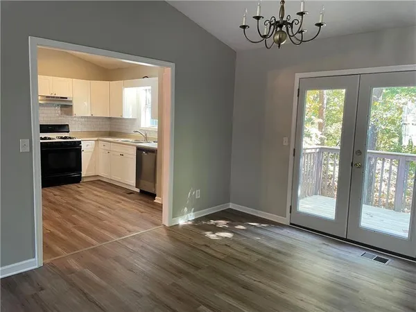 a very nice looking room with a large window