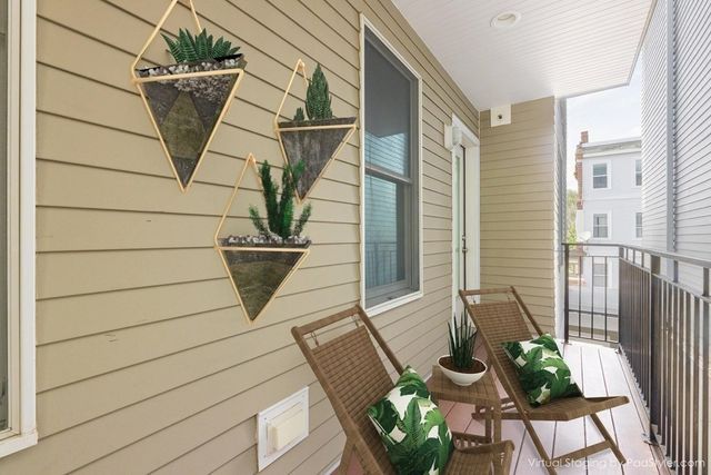 a view of outdoor seating space