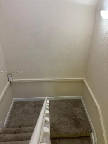 an empty room with closet