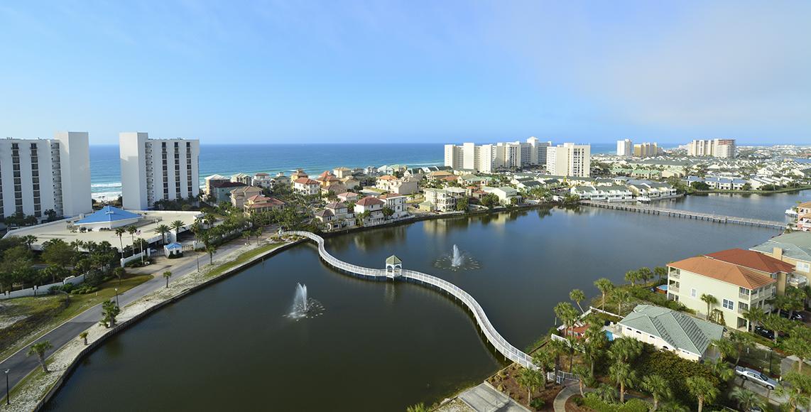 970 Highway 98, Unit 305 Destin, FL 32541 - Photo 48 of 65 a view of a city skyline from a lake