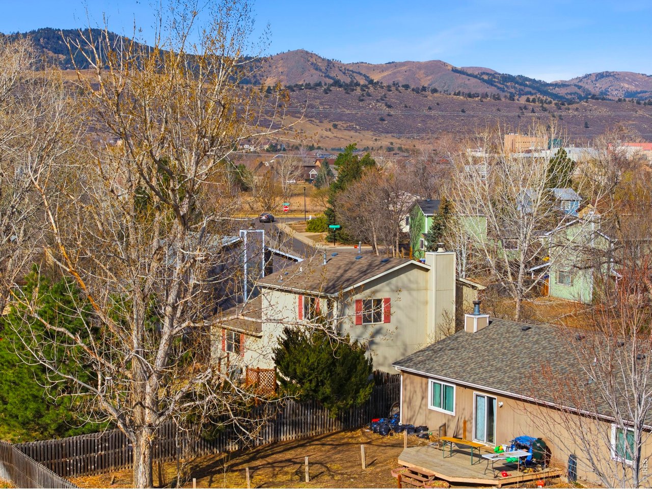 2943 Pleasant Valley Road Fort Collins, CO 80521 - Photo 29 of 38 an aerial view of residential houses and car parked