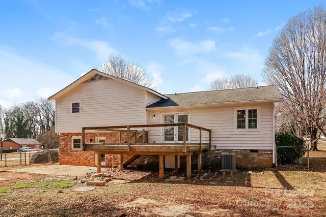a view of a house with a patio