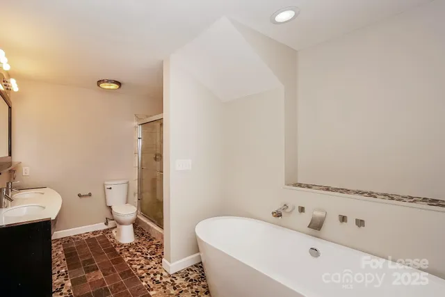 a bathroom with a sink and a toilet