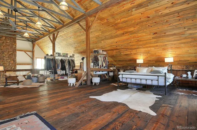 a view of a terrace with seating area