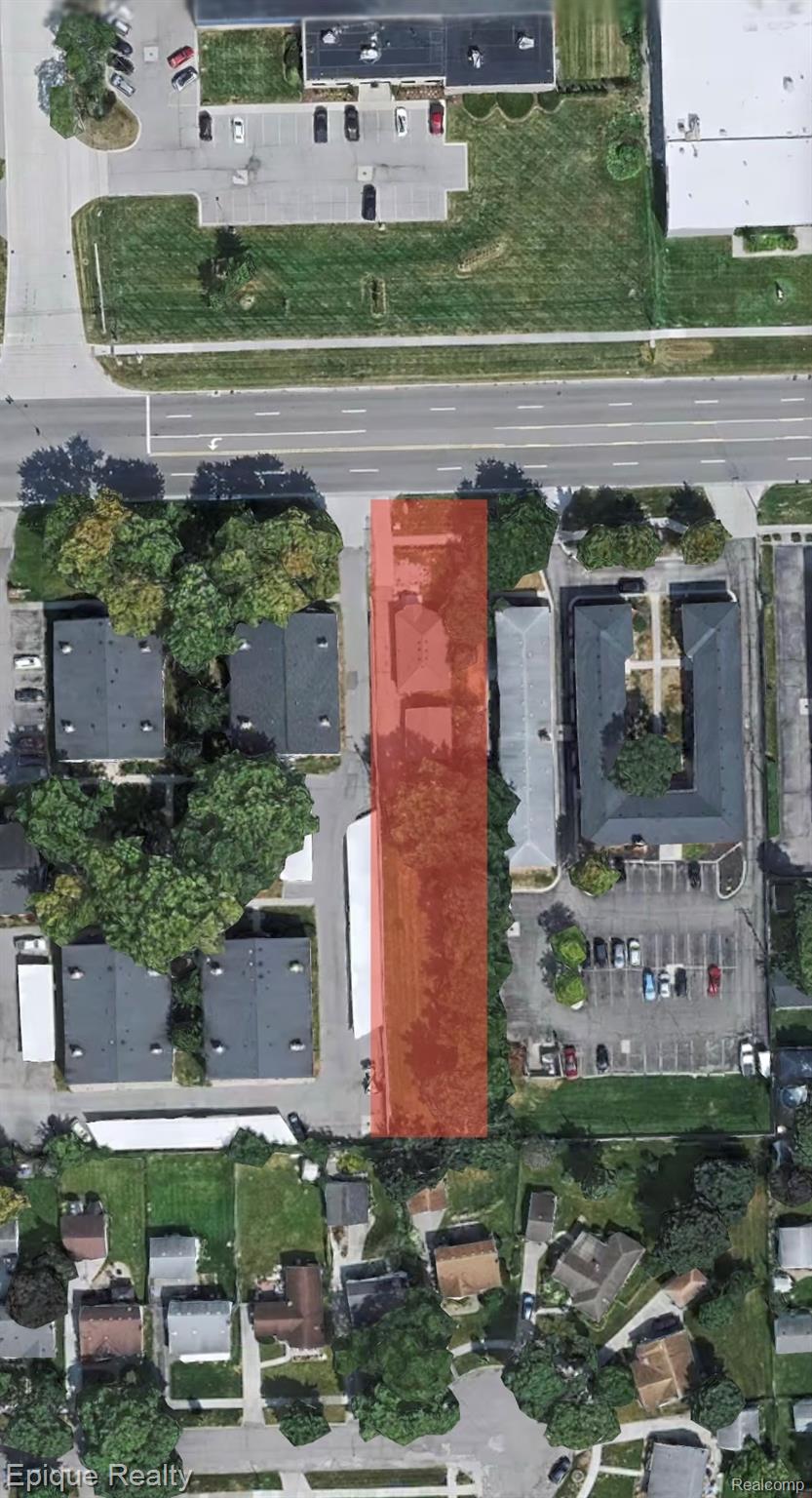 659 West Maple Road Clawson, MI 48017 - Photo 3 of 6 Aerial overview of property's parameters