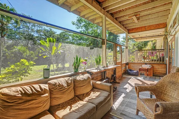 a outdoor living with furniture
