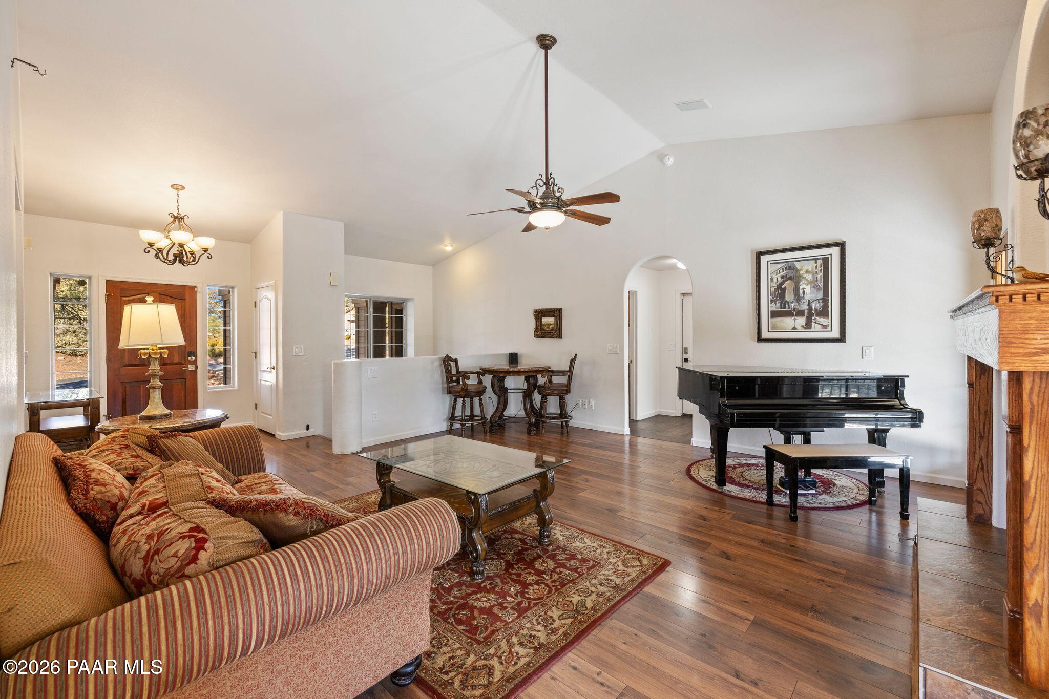 2015 Shadow Valley Ranch Road Prescott, AZ 86305 - Photo 7 of 42 a living room with furniture and wooden floor