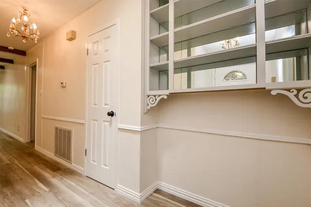 a view of a walk in closet