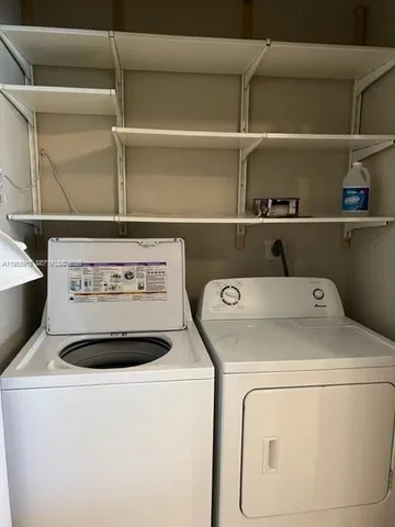 a view of washer and dryer