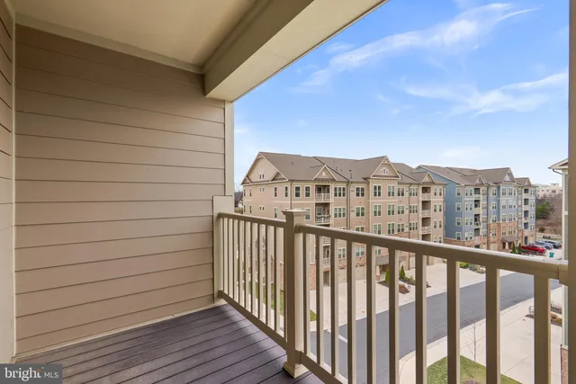 a view of city from a balcony