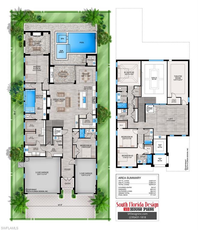 1105 Hollygate Lane Naples, FL 34103 - Photo 21 of 21 Floor plan