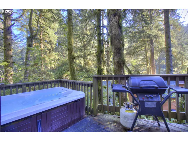 a view of a chairs and tables on the deck