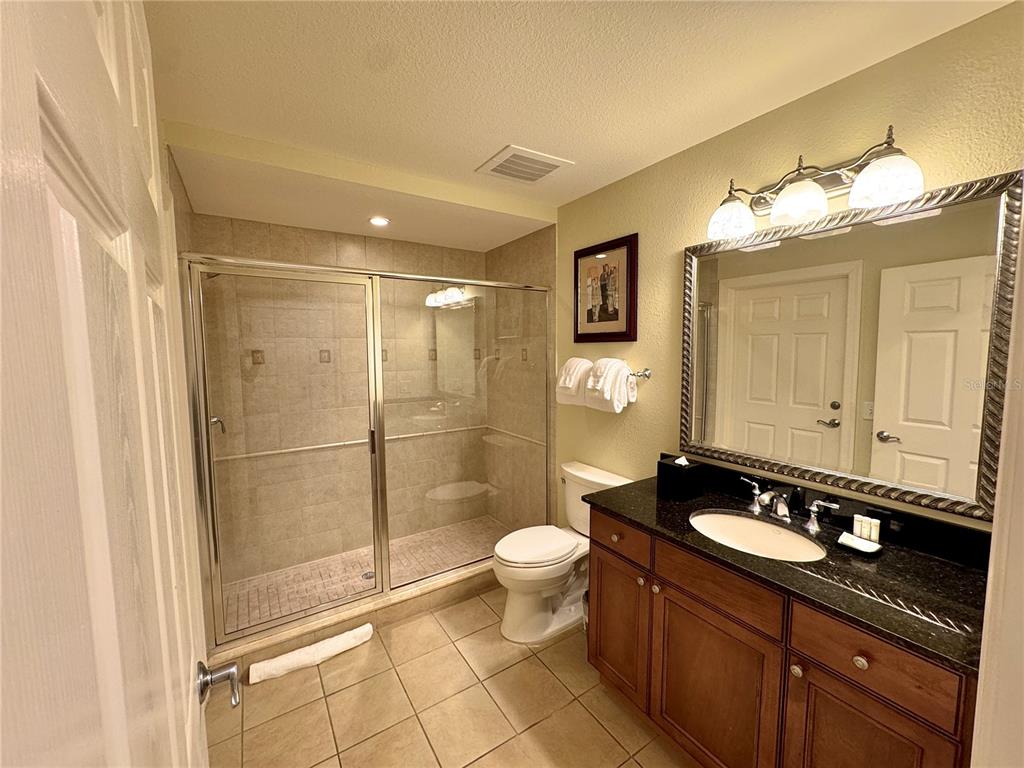 1350 Centre Ct Ridge Drive, Unit 401 Reunion, FL 34747 - Photo 10 of 32 a bathroom with a sink a toilet a mirror and shower