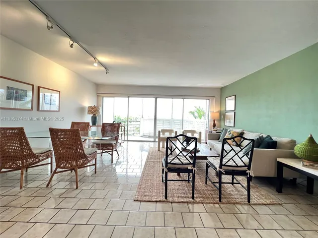 a view of a livingroom and dining room