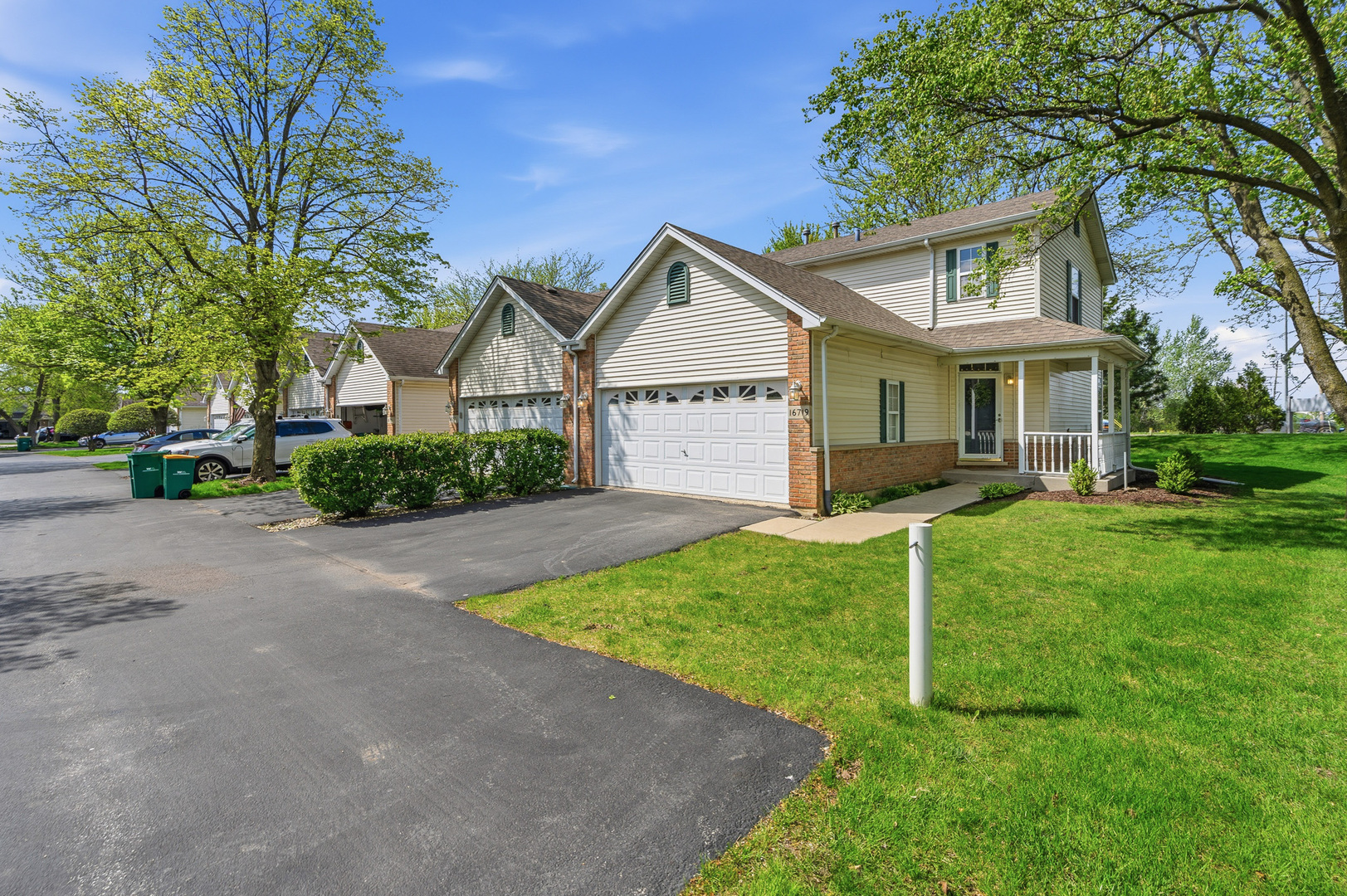 front view of a house and a yard