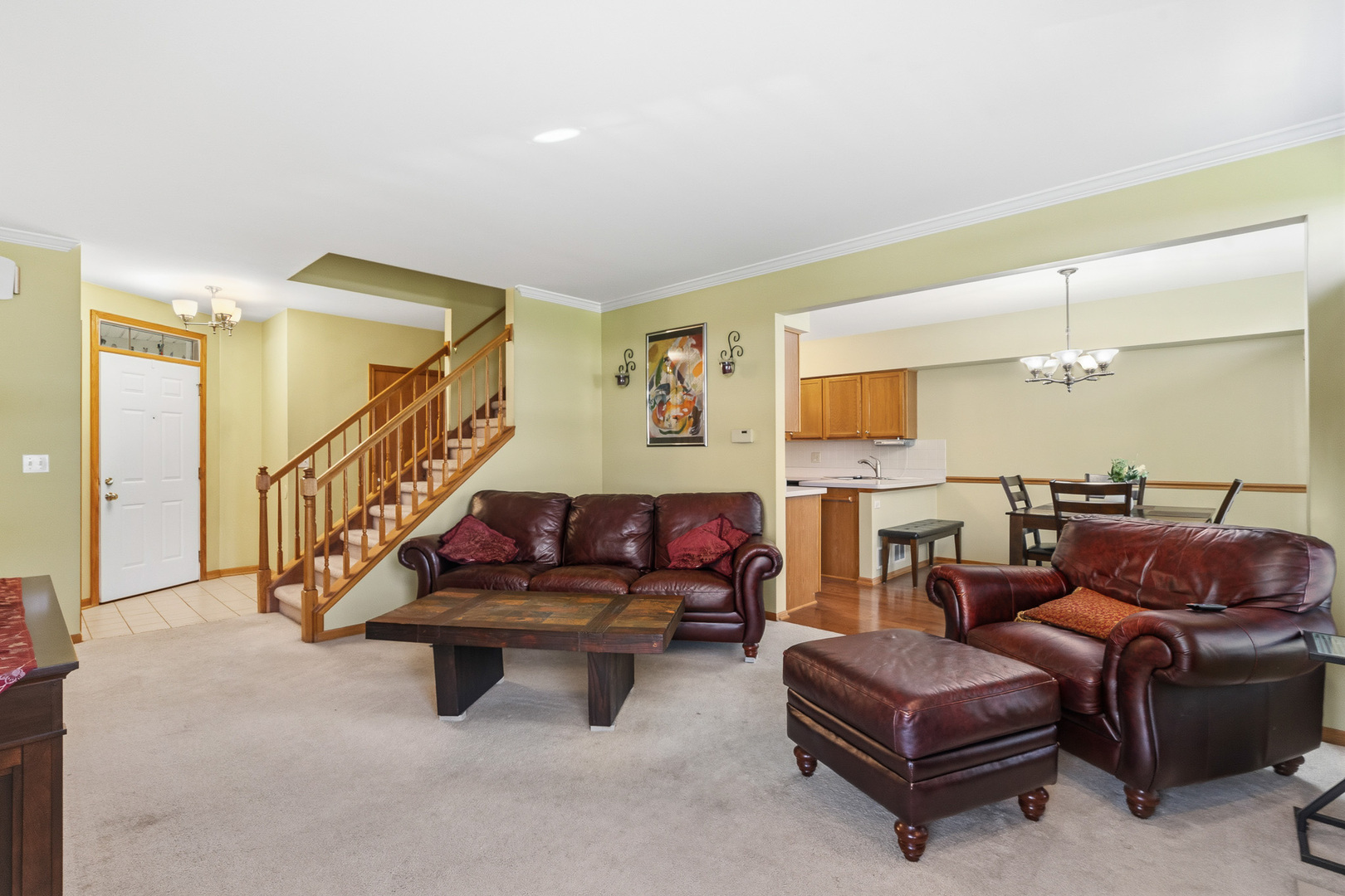 16719 South Sunset Ridge Court Lockport, IL 60441 - Photo 9 of 31 a living room with furniture and stairs