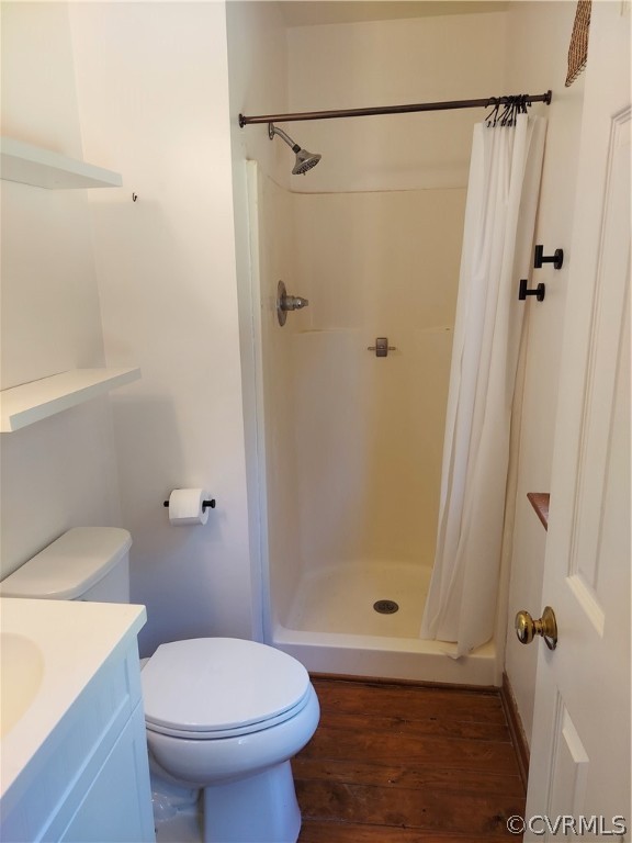 4263 Broad St Road Gum Spring, VA 23065 - Photo 24 of 39 a bathroom with a shower a toilet and a sink