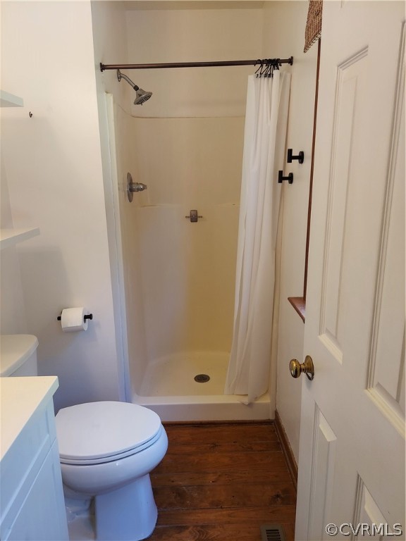 4263 Broad St Road Gum Spring, VA 23065 - Photo 26 of 39 a bathroom with a shower and a toilet