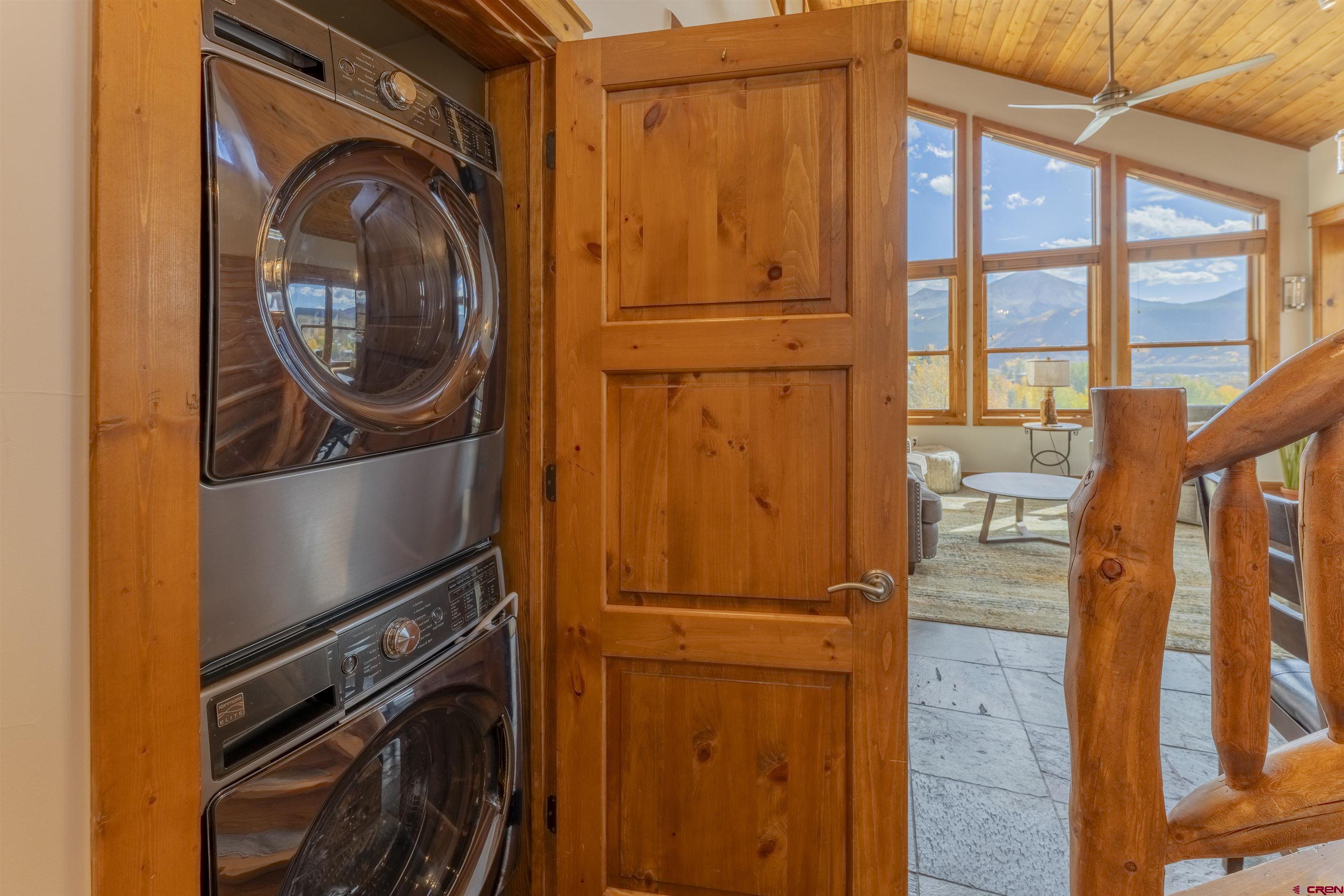 9 Hunter Hill Road, Unit 301 Crested Butte, CO 81225 - Photo 34 of 44 a close up of a washer and dryer