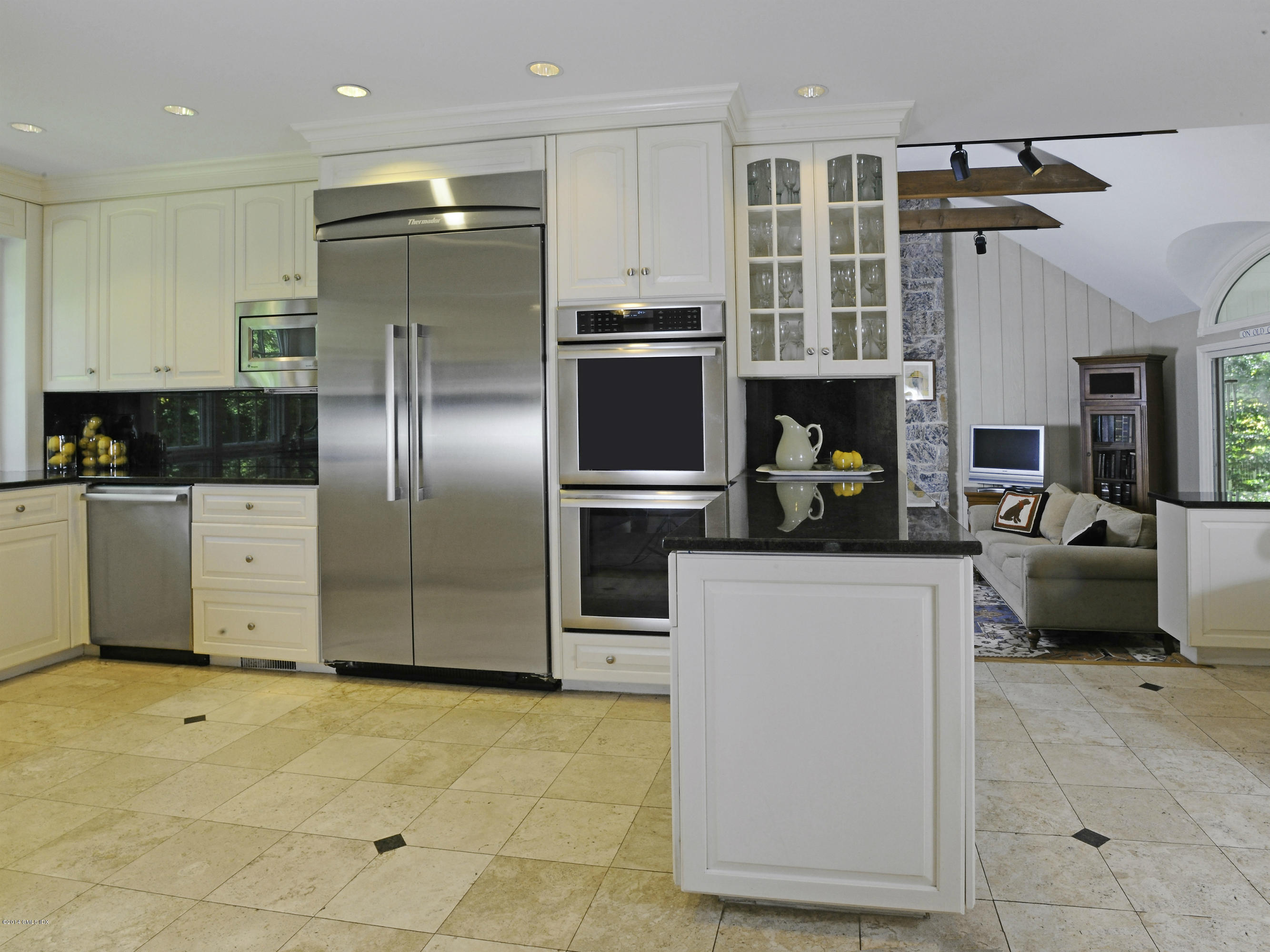 45 Old Stone Bridge Road Cos Cob, CT 06807 - Photo 8 of 35 a kitchen with stainless steel appliances granite countertop a refrigerator and a stove