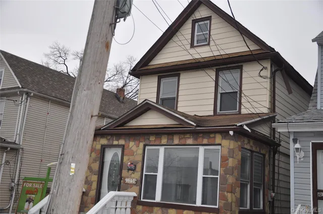 a view of a house with a balcony