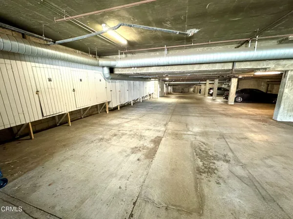 a view of parking garage