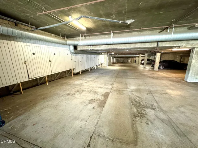 a view of parking garage