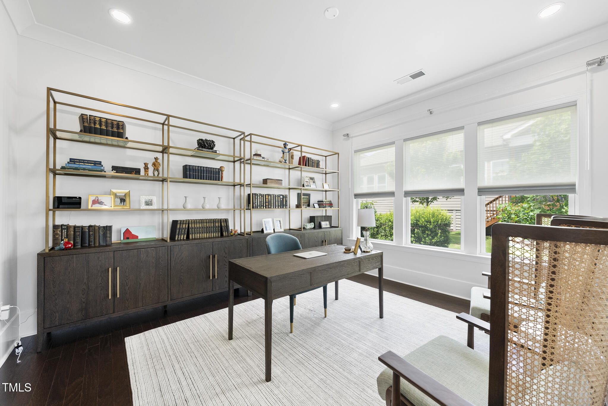 129 Damsire Way Cary, NC 27513 - Photo 14 of 33 a view of a workspace with furniture and a window