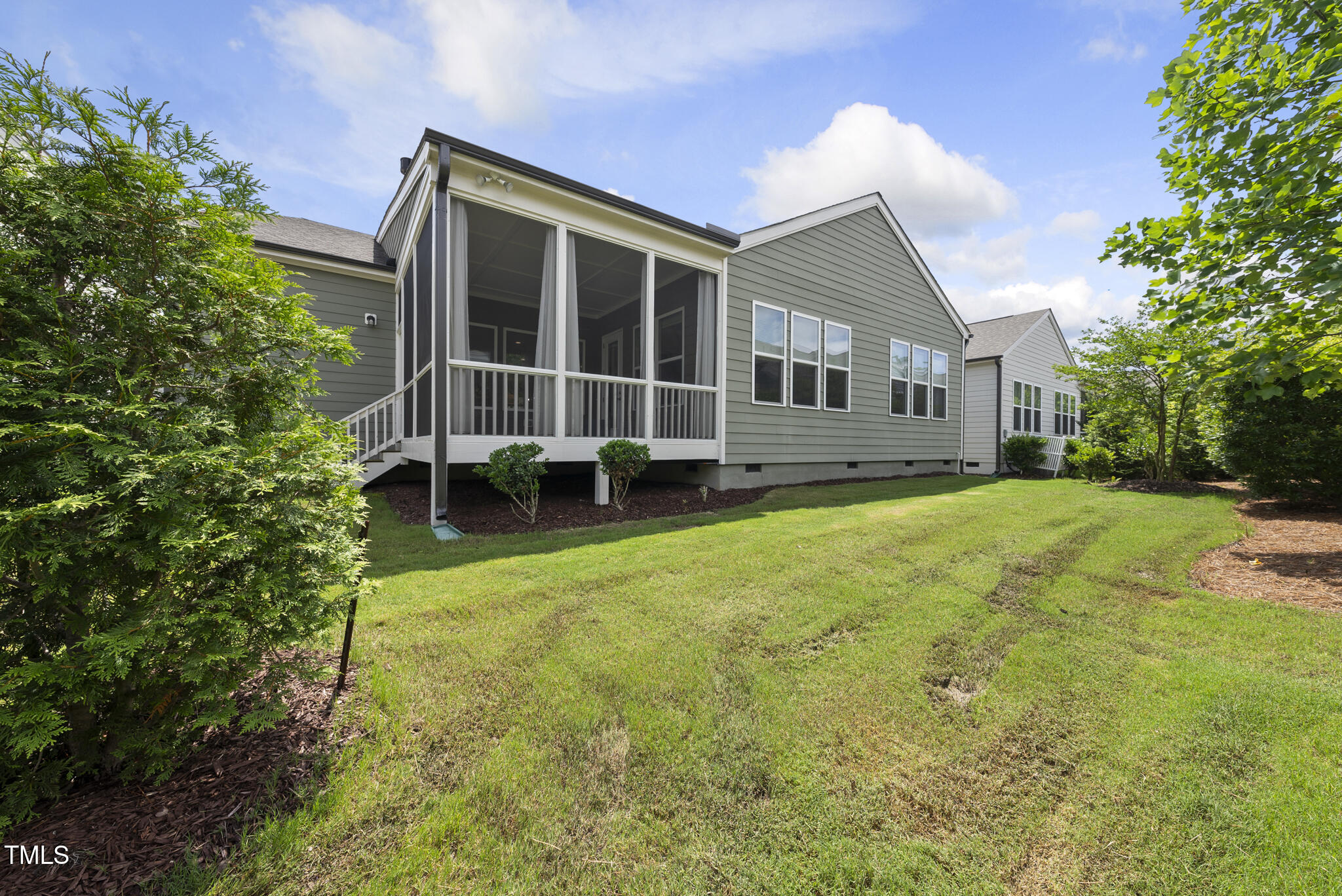 129 Damsire Way Cary, NC 27513 - Photo 33 of 33 a view of house with backyard and garden