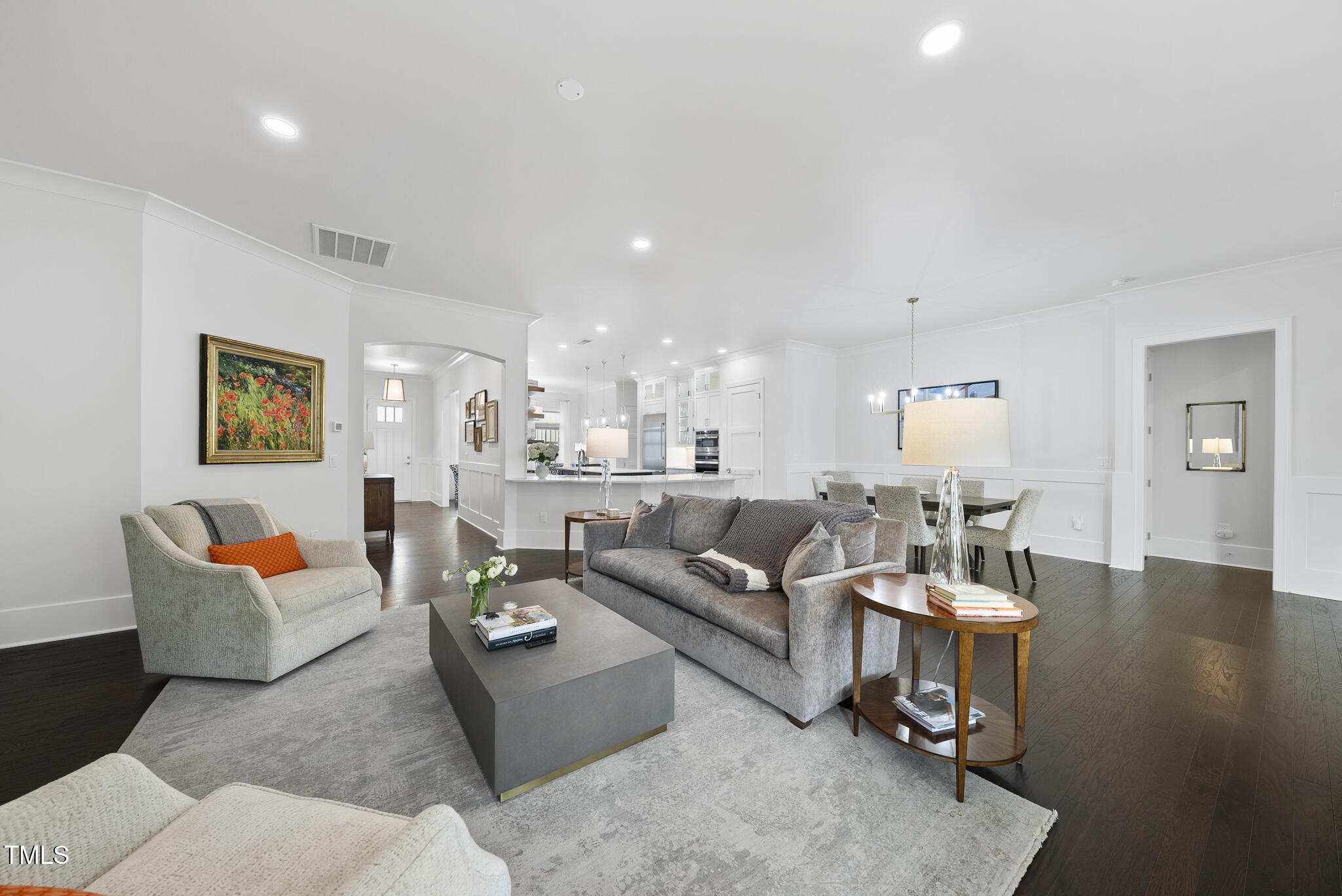 129 Damsire Way Cary, NC 27513 - Photo 10 of 33 a living room with furniture wooden floor and a table